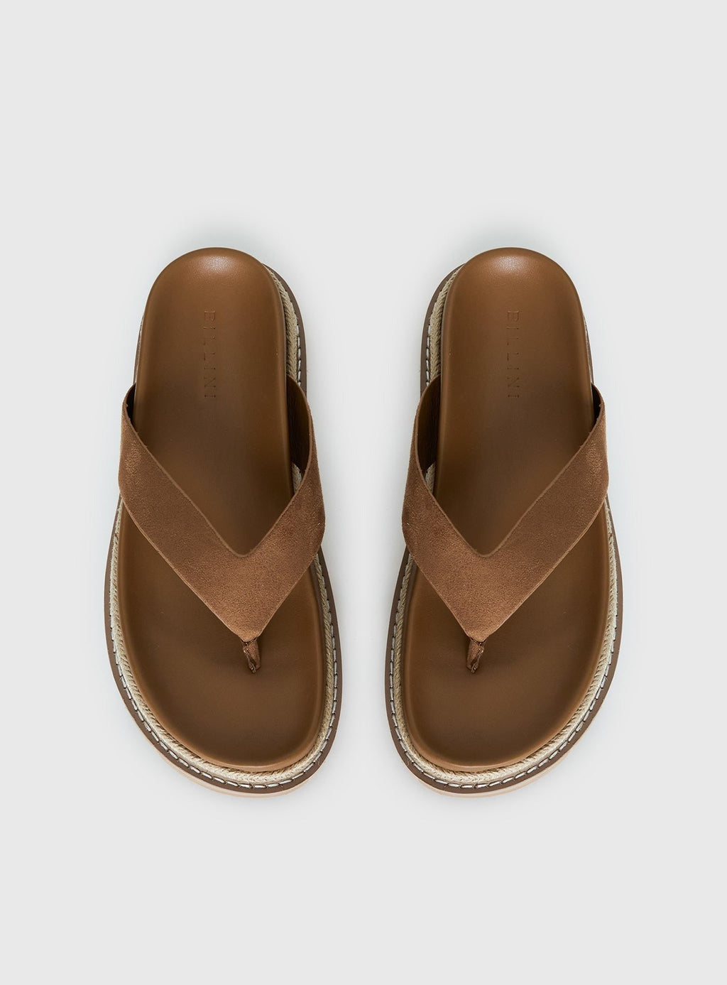 Billini Arley Faux Suede Thong Sandals Sandstone
