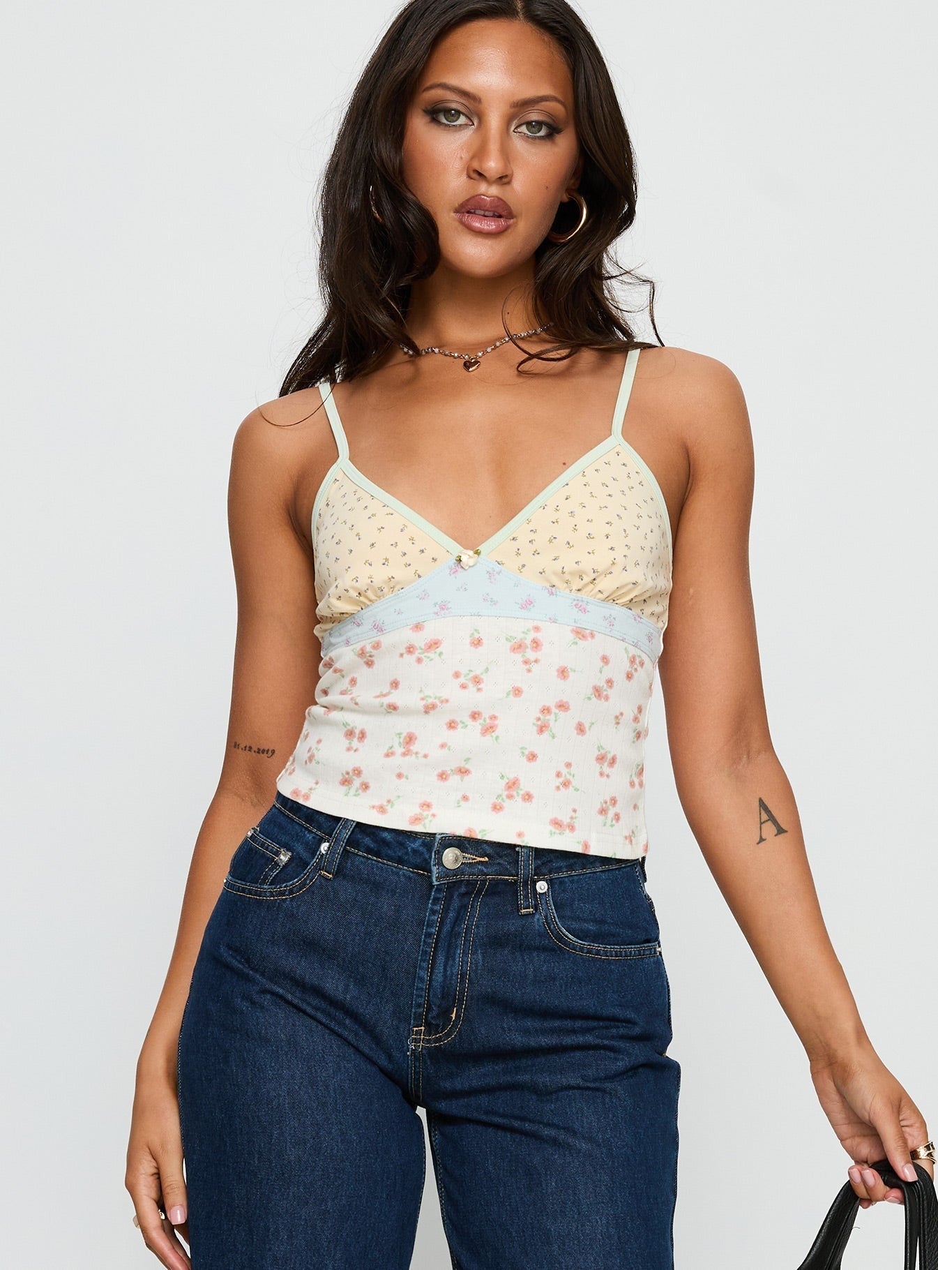 Talene Patchwork Cami Top Multi
