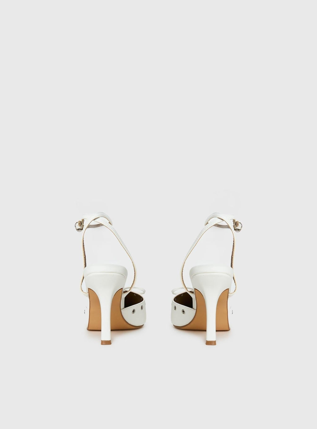 Nilah Pointed Toe Heels White