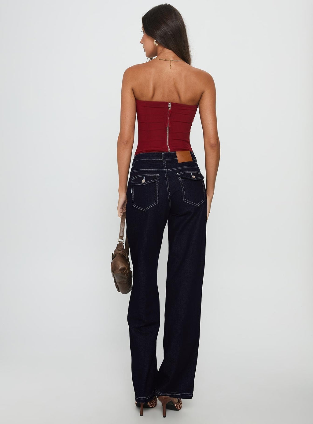 Everlong Mid Rise Straight Leg Jeans Indigo Wash