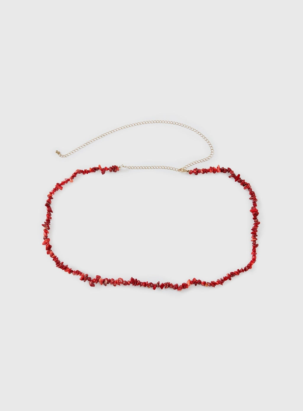 The Vice Beaded Belt Red