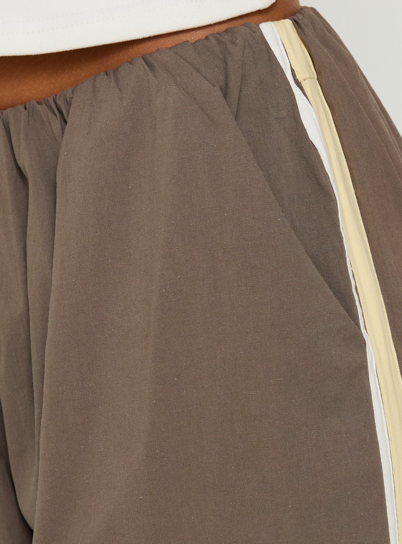 Lunea Concealed Waistband Pants Charcoal Stripe