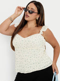 Madaleine Top Floral Curve