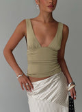 Sublime Ruched Top Green