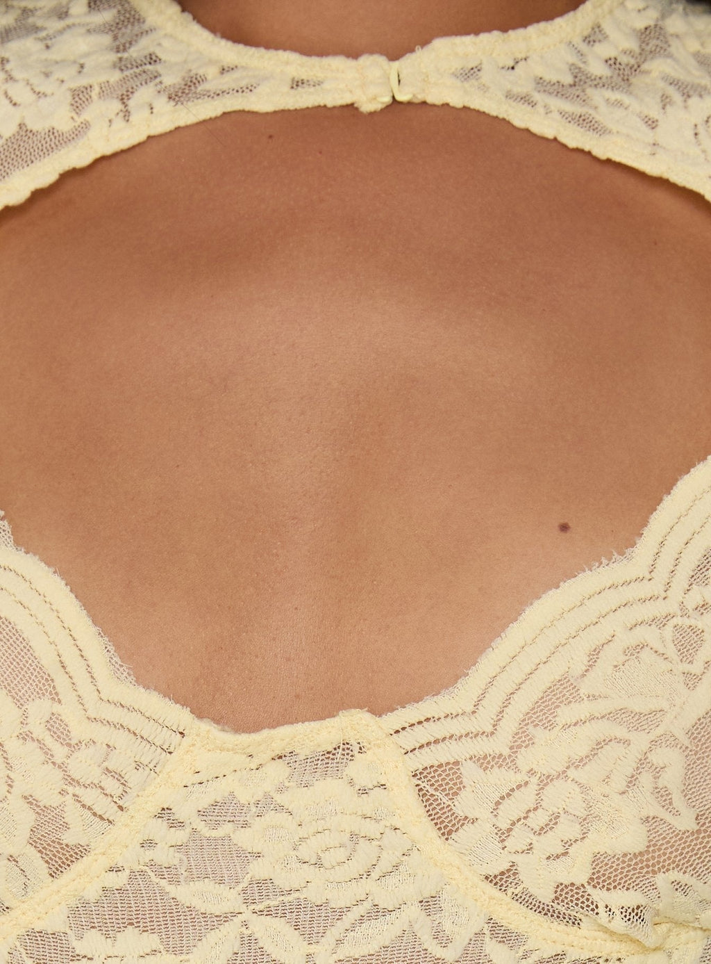 Giallo Lace Top Butter