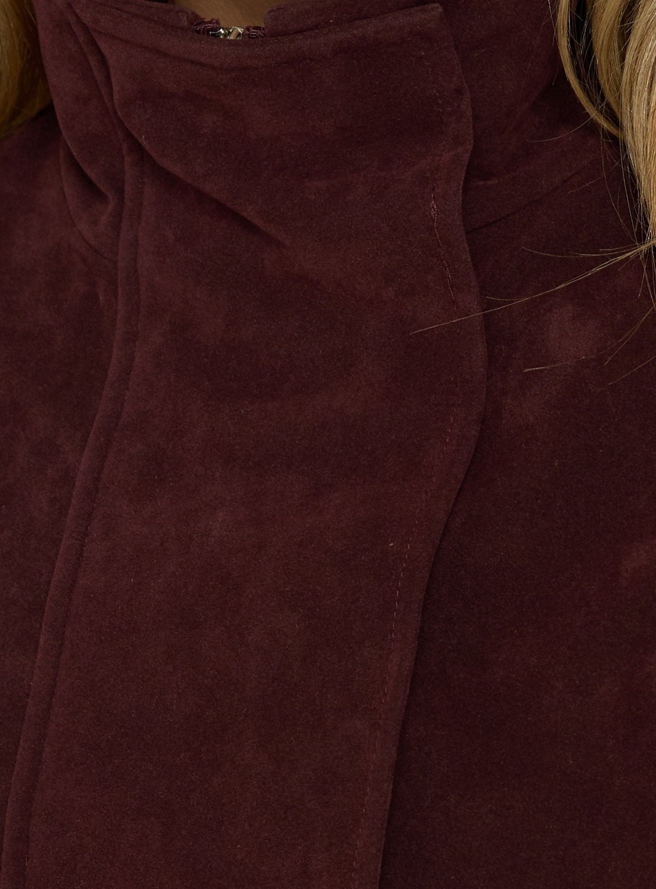 Tayne Funnel Neck Jacket Burgundy