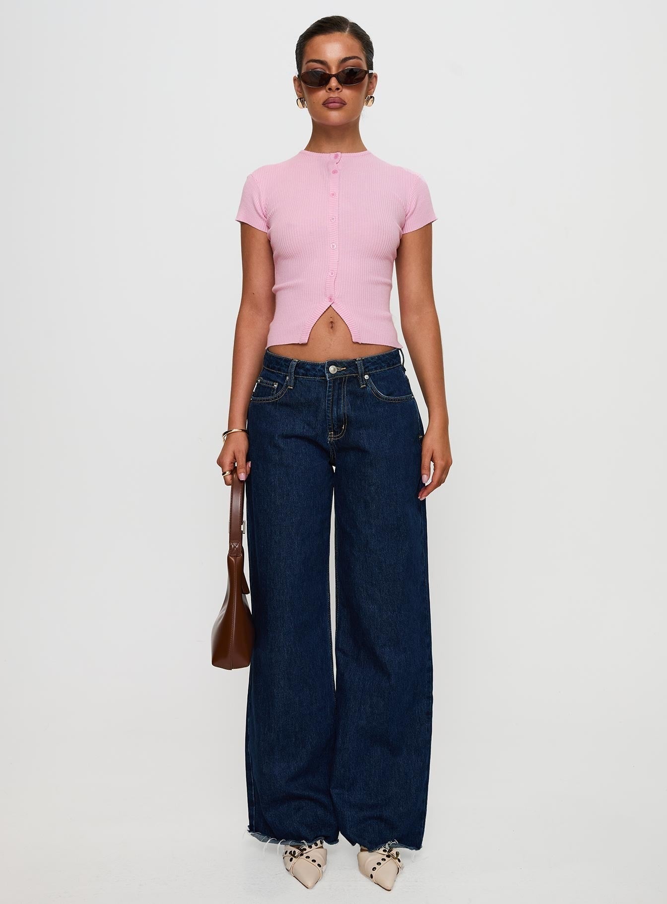 Suzu Knit Top Pink