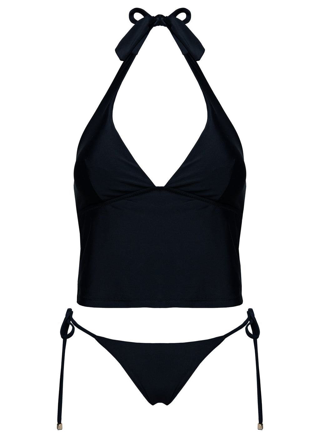 Kenai Halter Tankini Top Black