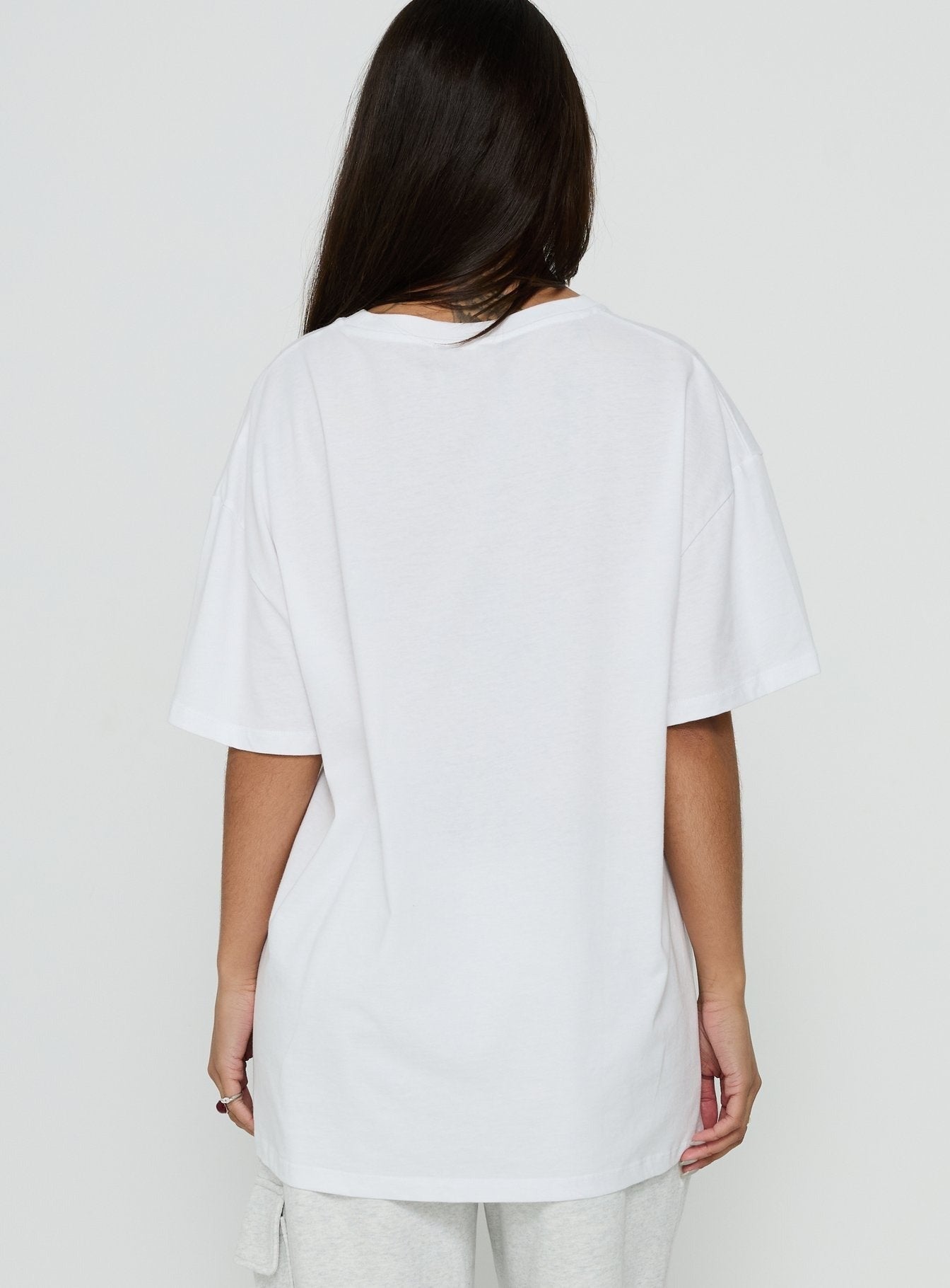 From Elsewhere Oversized Graphic Tee White