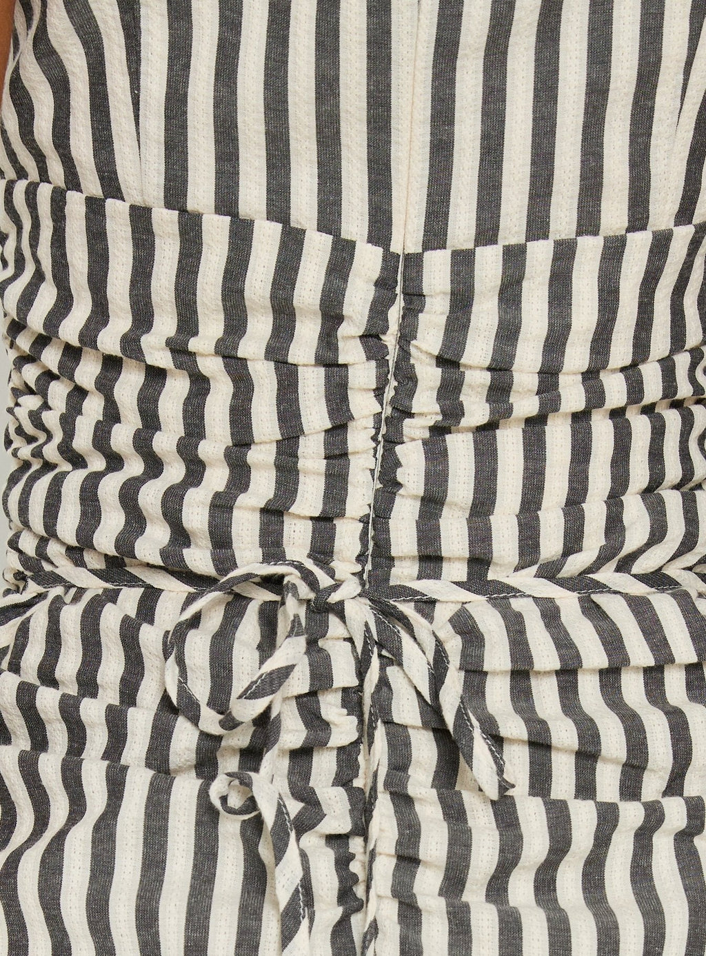Gracea Gathered Waist Romper Stripe