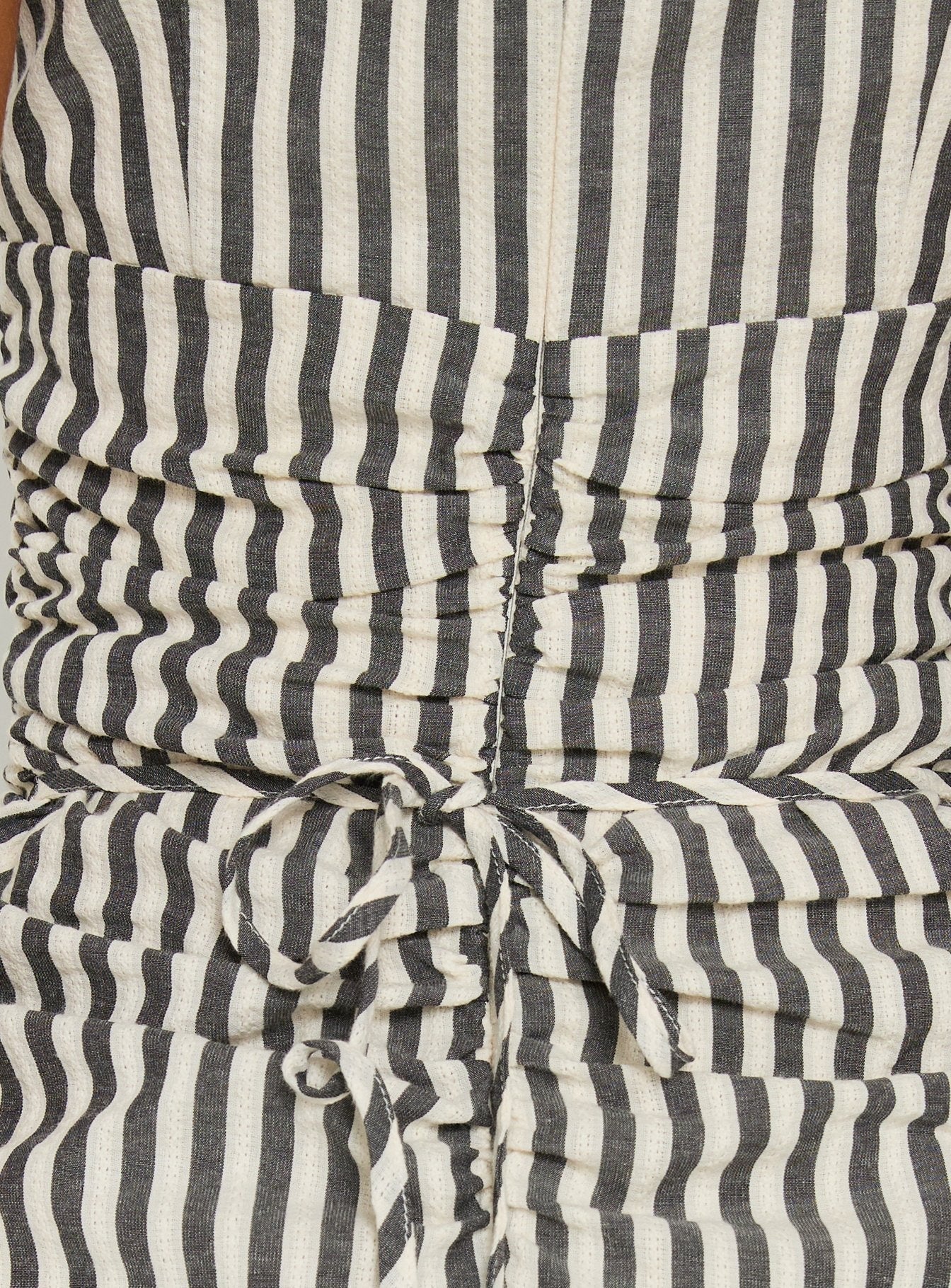 Gracea Gathered Waist Romper Stripe