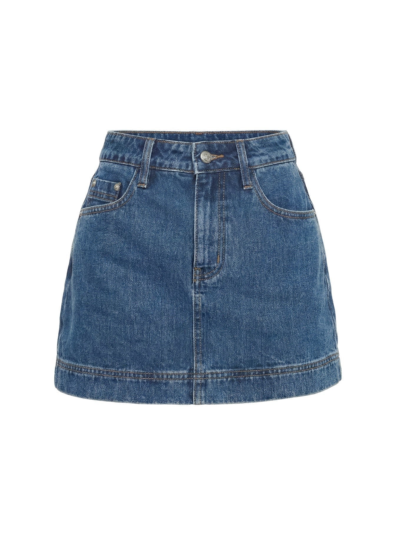 Gazelle Denim Skort Mid Wash Tall