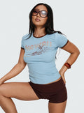 Love from Hawaii Graphic Top Blue