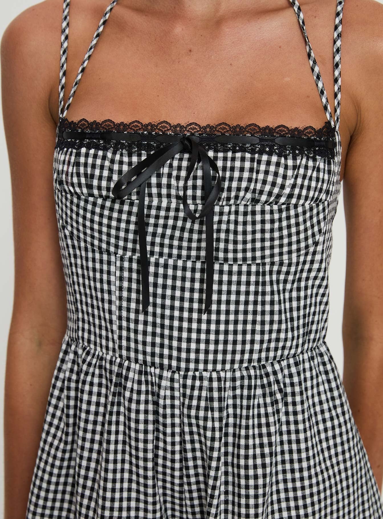 Trynia Romper Black / White Gingham