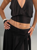Dressed Up Dainty Chain Belt Silver