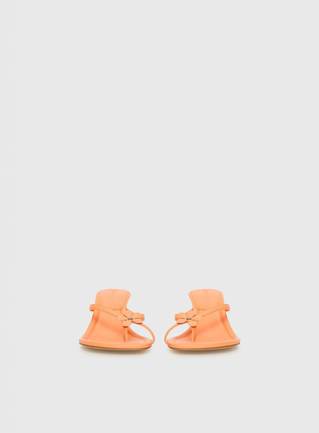 Electrified Floral Thong Heels Orange Sorbet