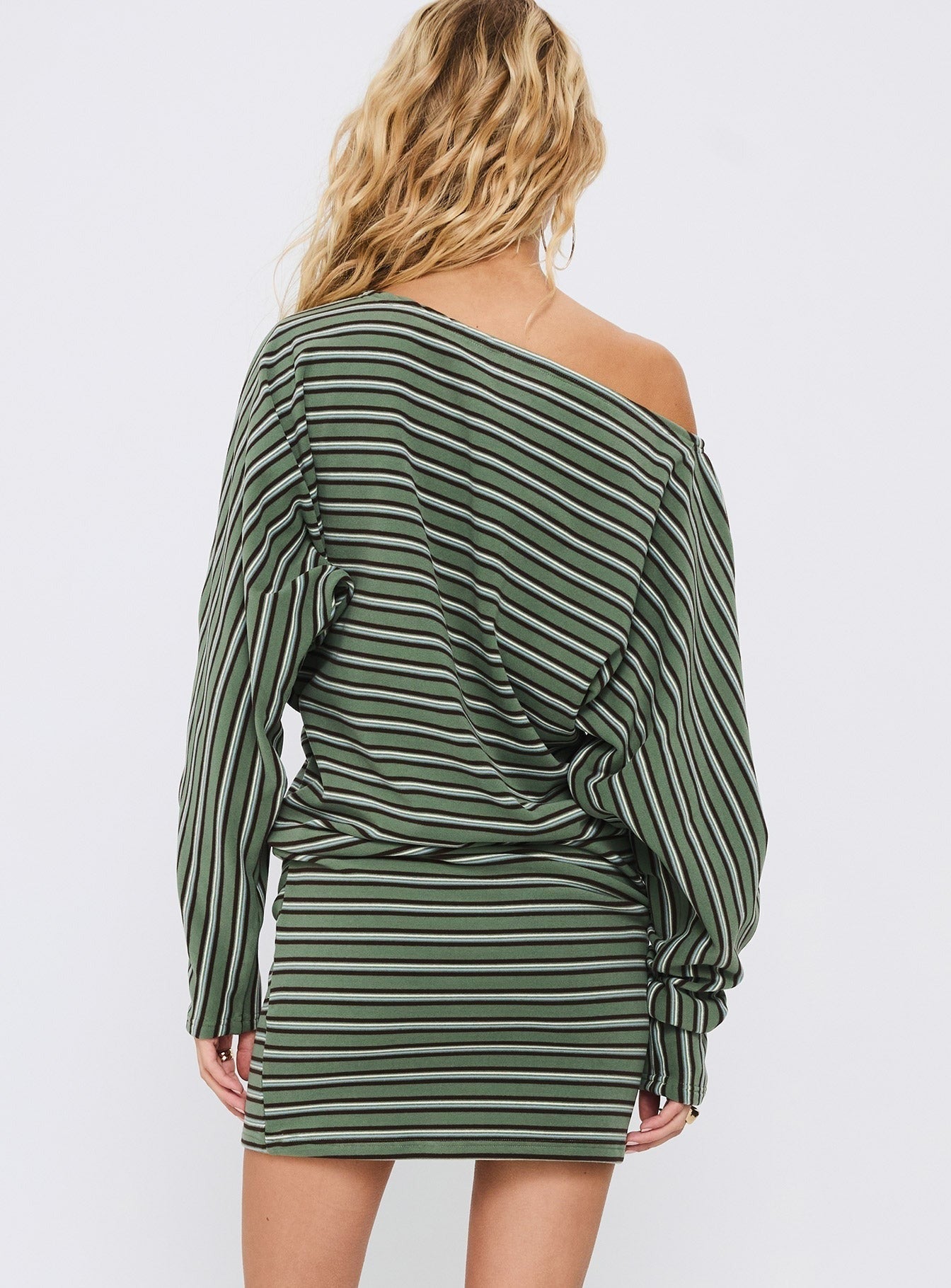 Salley Long Sleeve Mini Dress Stripe
