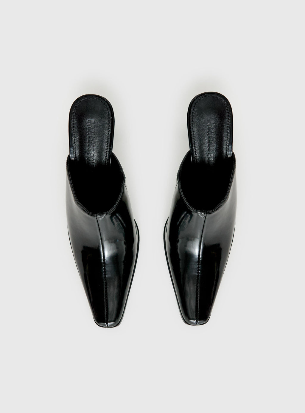 Hania Slip On Closed Toe Heels Black