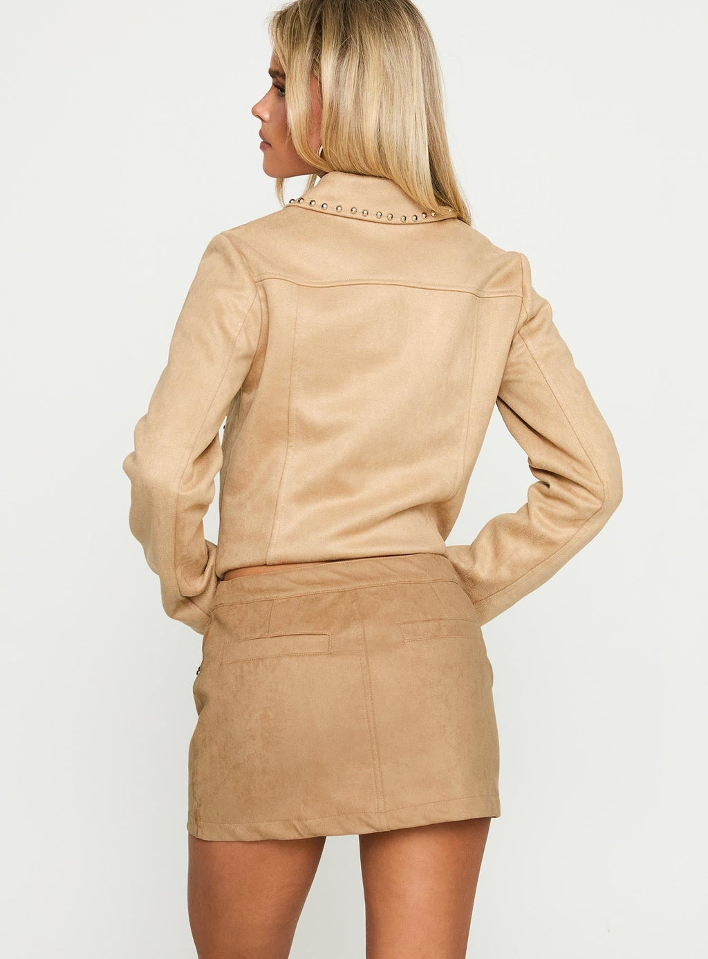 Willoughby Mini Skirt Beige