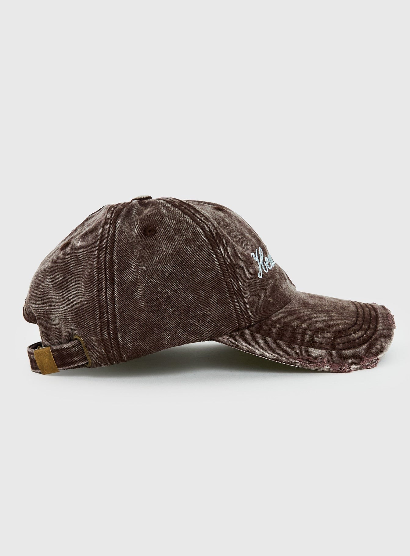 Heaven Sent Distressed Cap Brown / Blue
