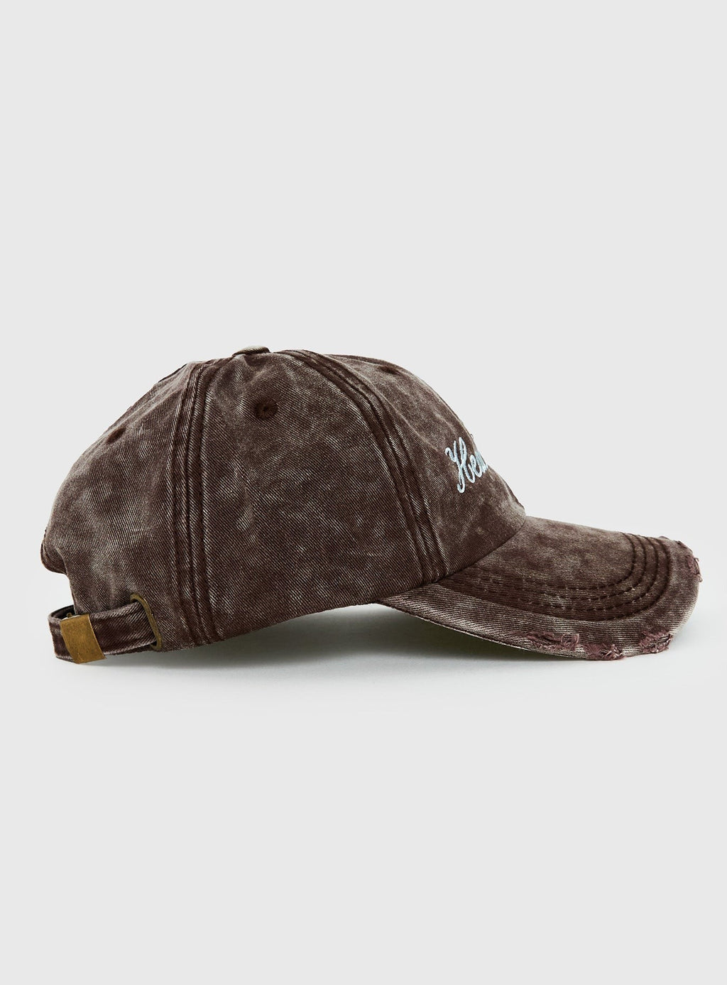 Heaven Sent Distressed Cap Brown / Blue