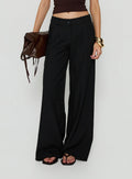 Archer Mid Rise Baggy Pants Black