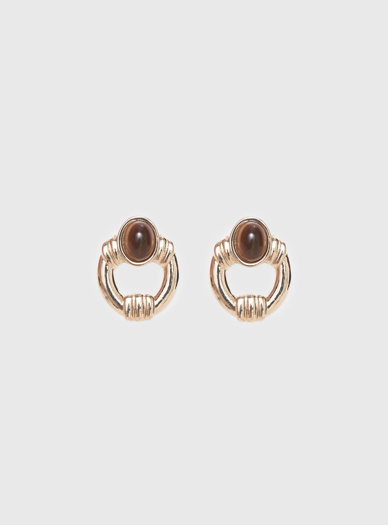 Allyza Gemstone Detail Earrings Gold
