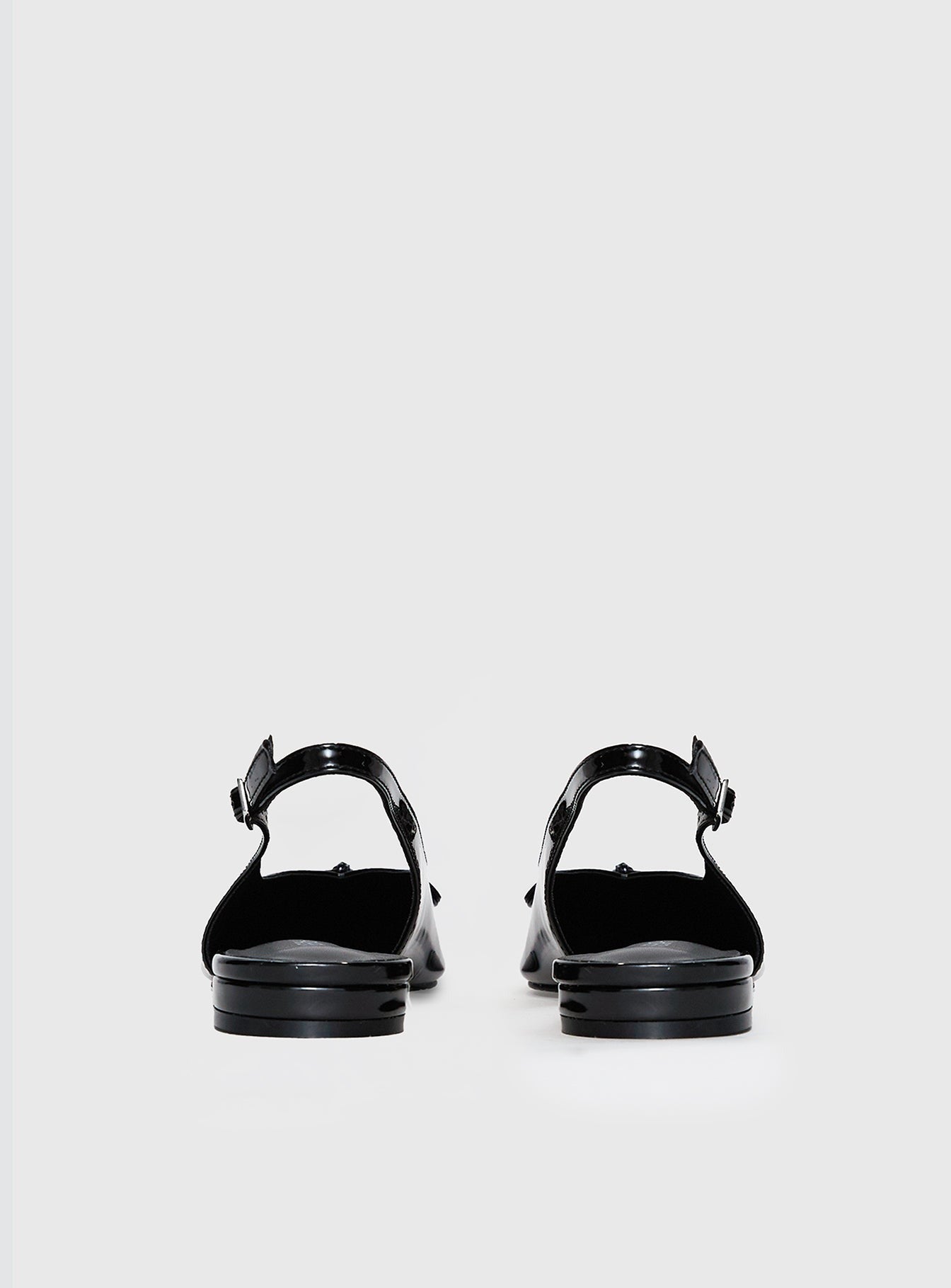 Therapy Lavin Pointed Toe Flats Black Patent
