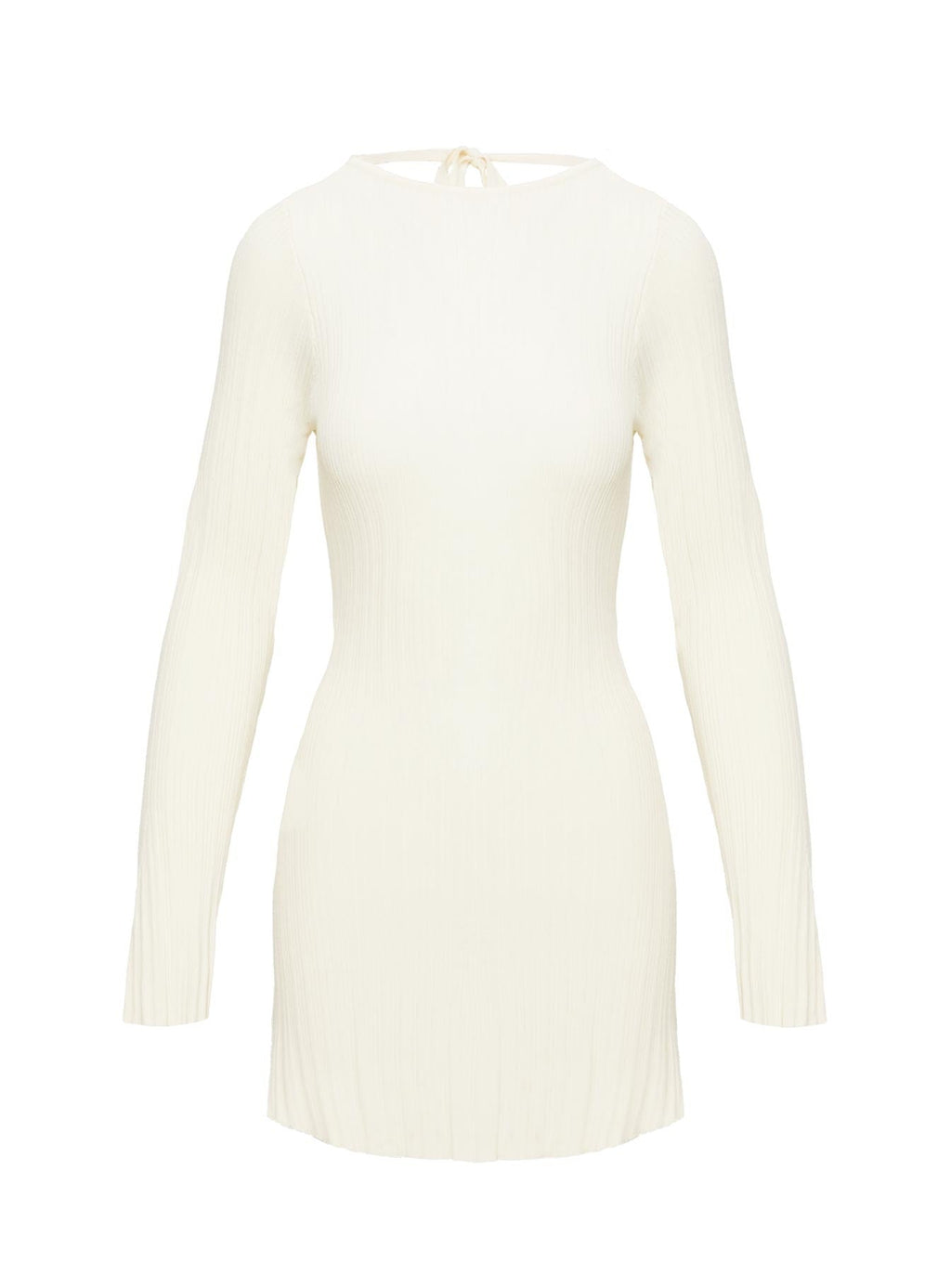 Mayok Long Sleeve Mini Dress Cream