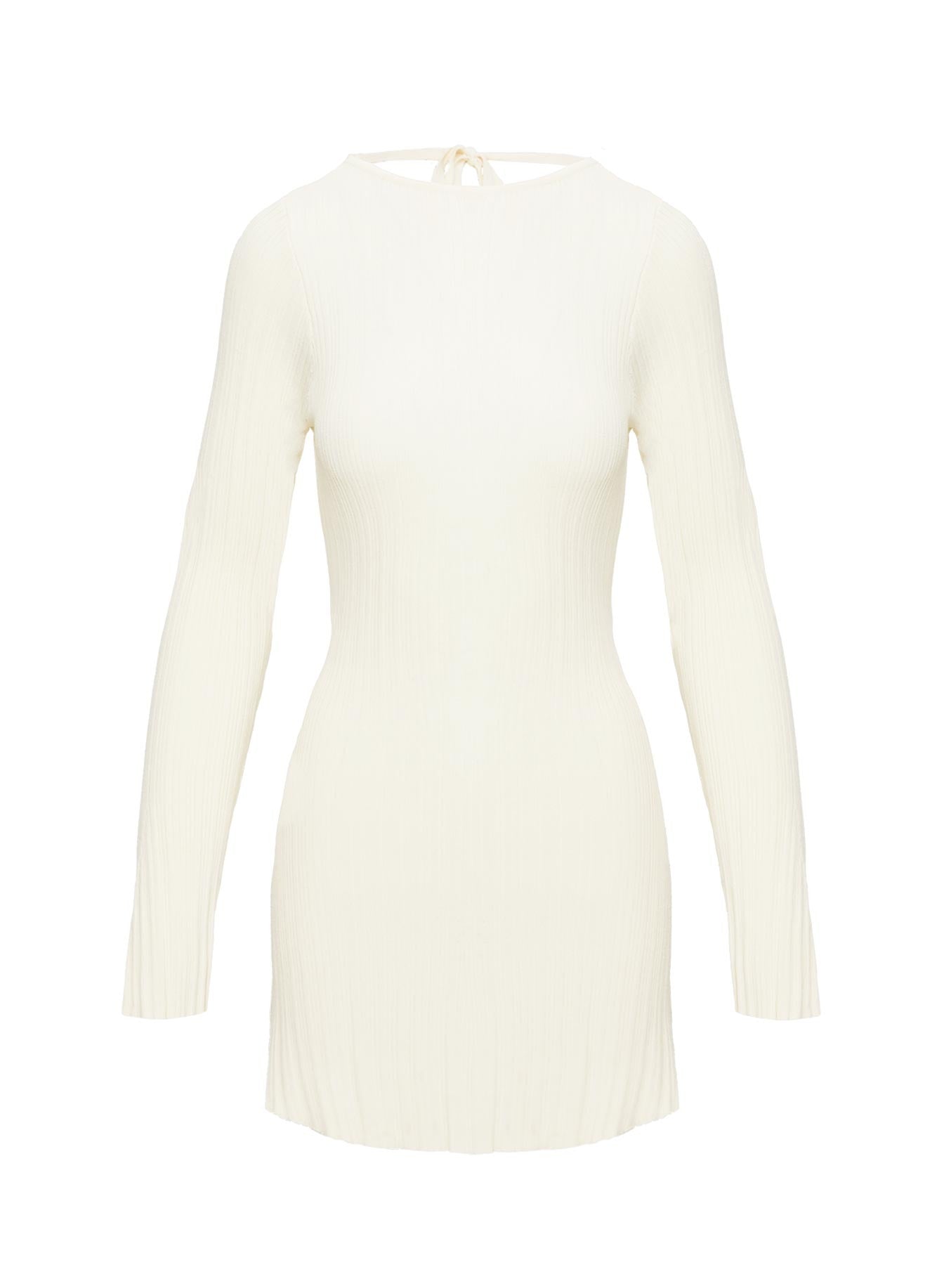 Mayok Long Sleeve Mini Dress Cream