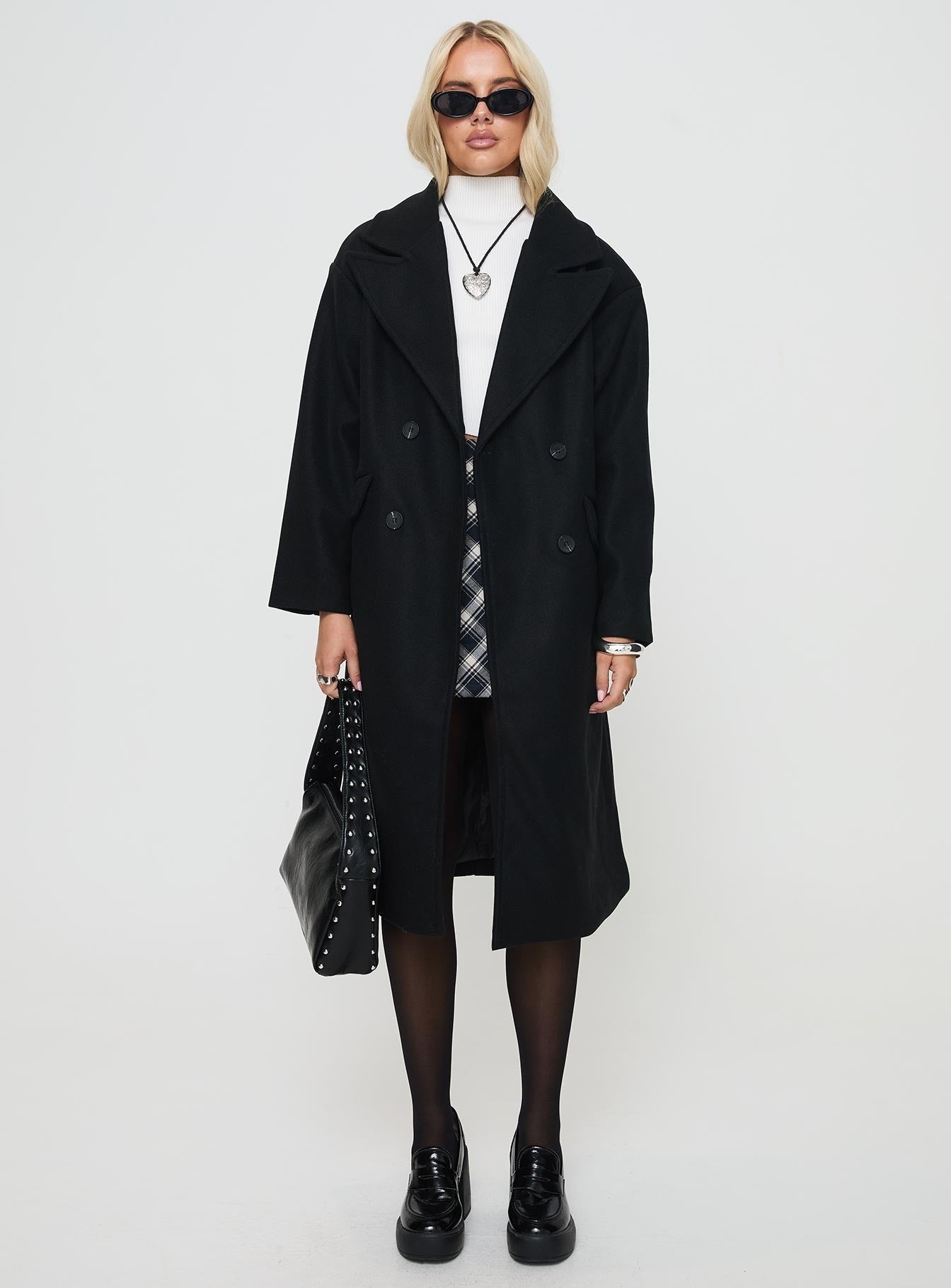 Inferno Longline Coat Black