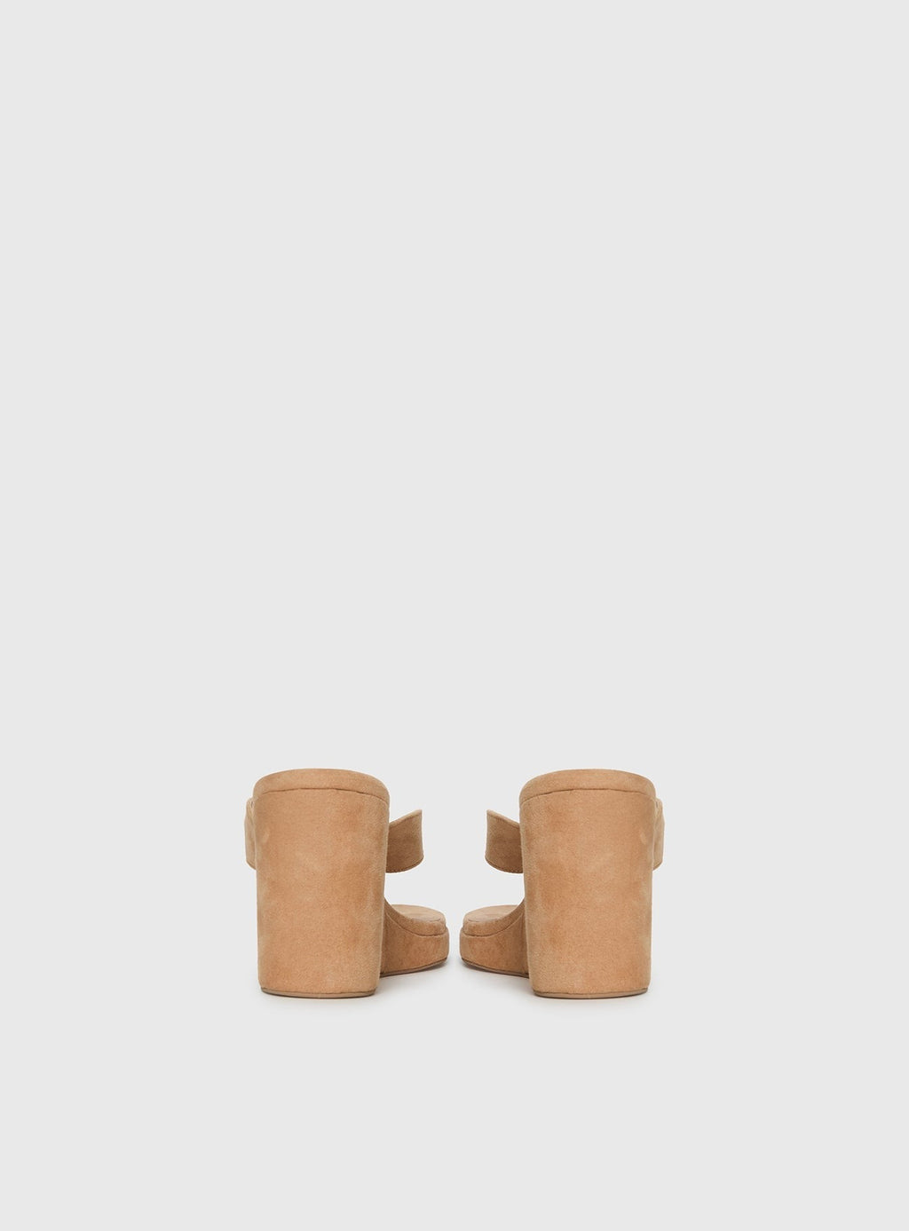Kamiko Wedged Heels Tan Faux Suede