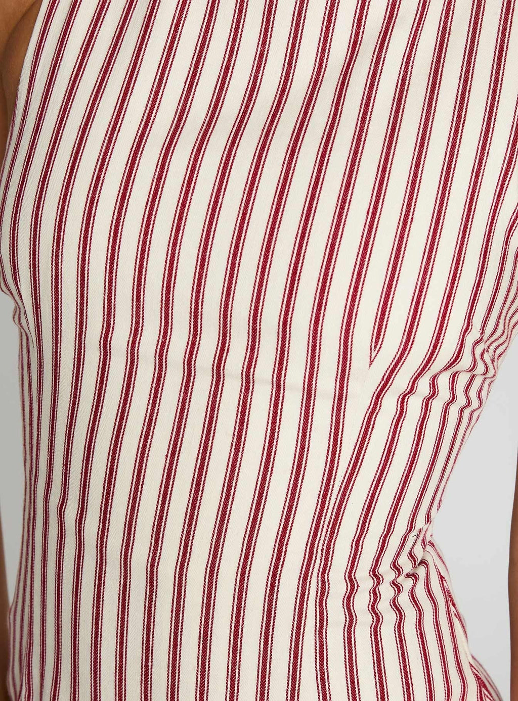 Yumiko Romper Red Stripe
