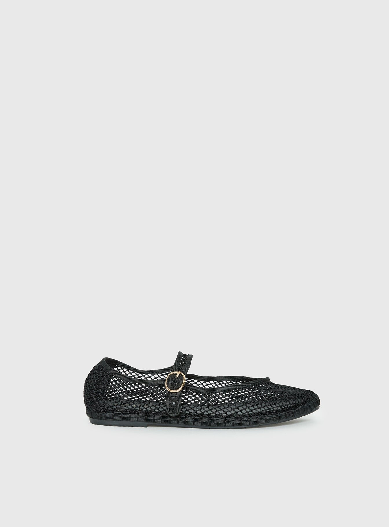 Therapy Alicante Mesh Ballet Flats Black
