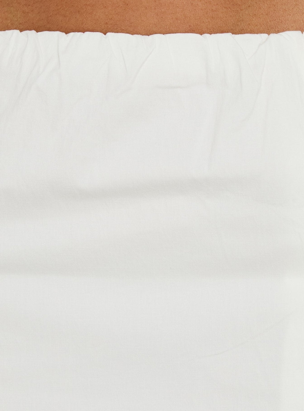 Lunea Concealed Waistband Mini Skirt White