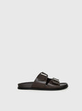 Dedication Double Strap Sandals Chocolate