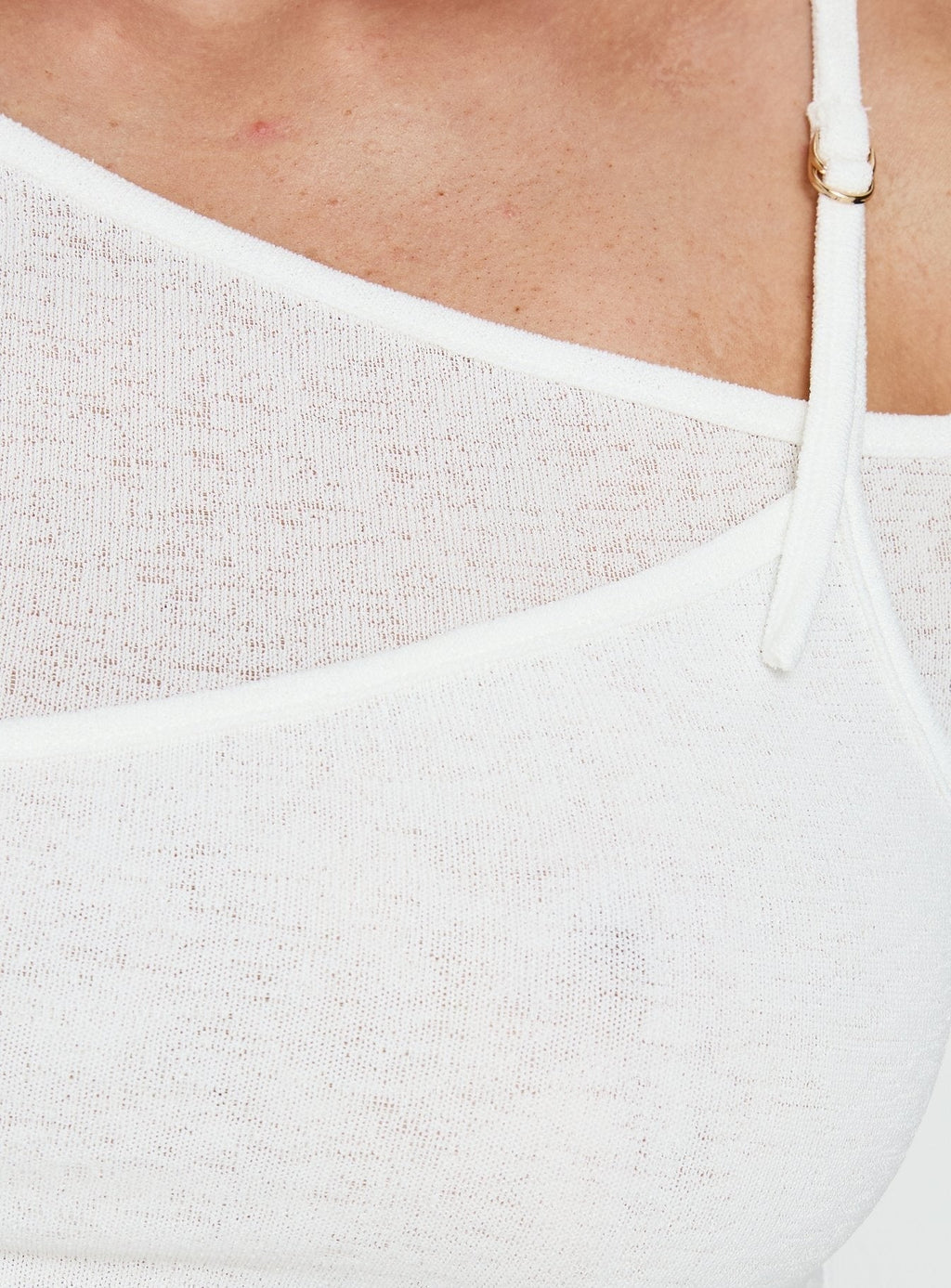 Rosca Layered Long Sleeve Top White