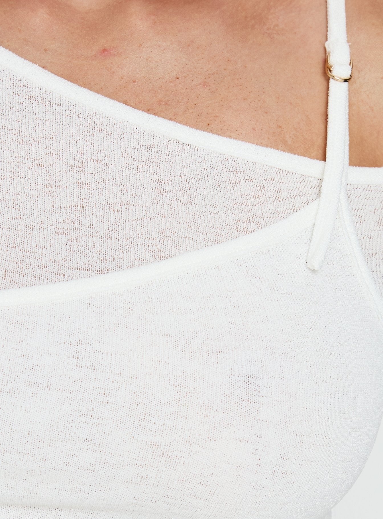 Rosca Layered Long Sleeve Top White