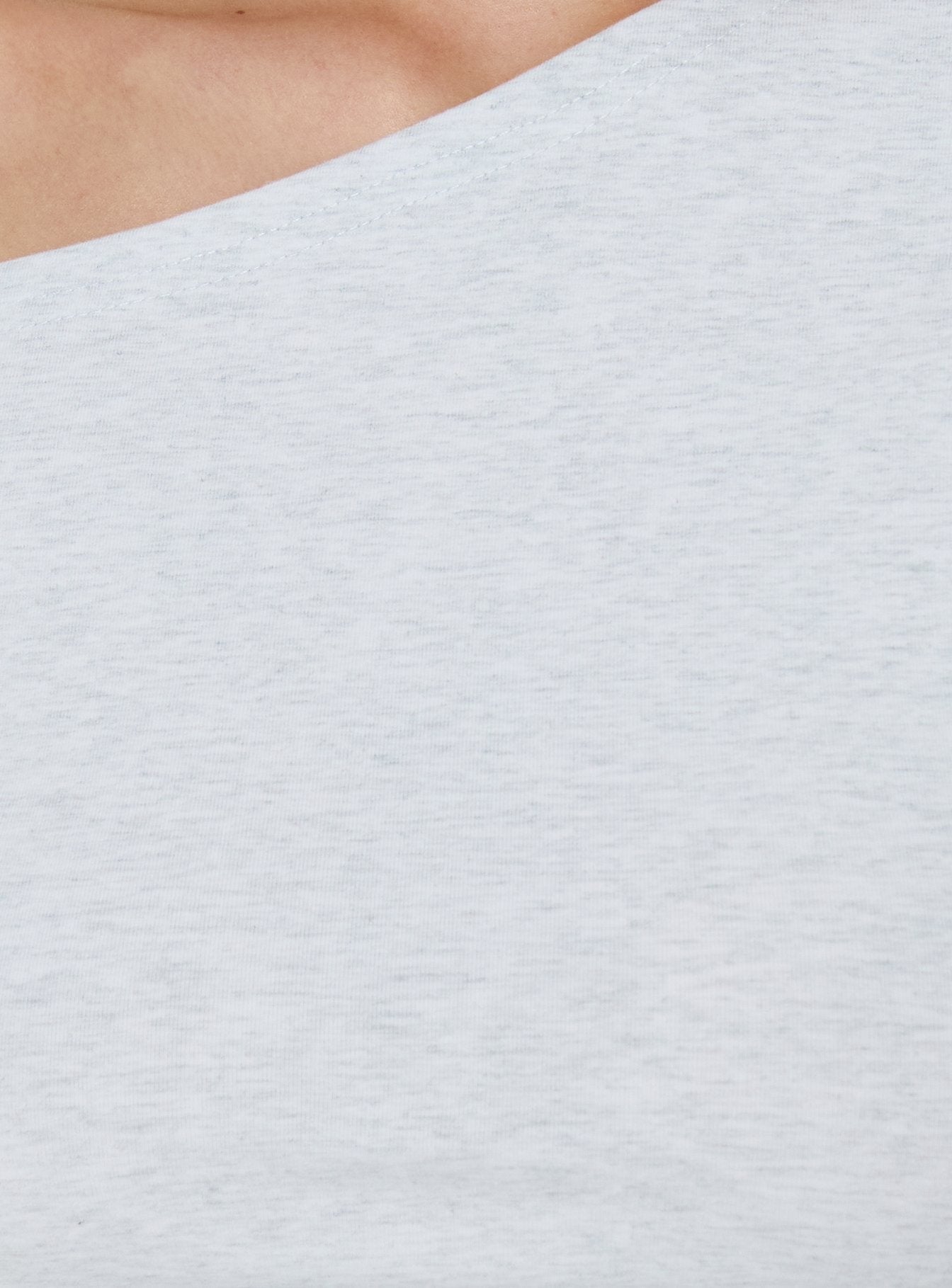 Avriana Off Shoulder T-Shirt Mini Dress Grey Marle